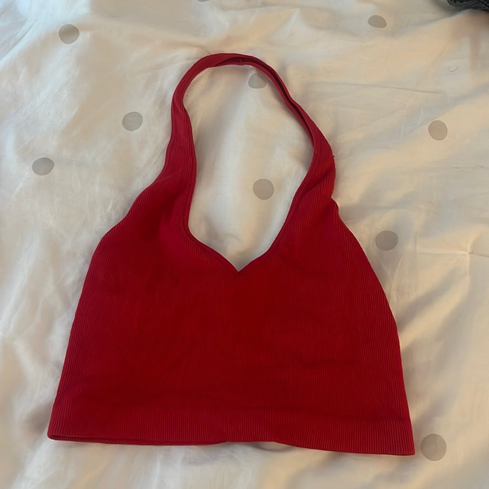 Red Halter Top